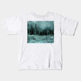 Abstract Oil Painting Eggshell Blue 12c5 Kids T-Shirt